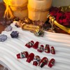 Valentine's Day Handmade Press on False Nails,10pcs Reusable Luxury Fake