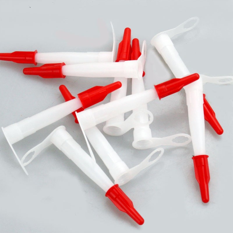 Caulk Nozzle Tip Tool,6X Caulking Tube Nozzle Tips | Red