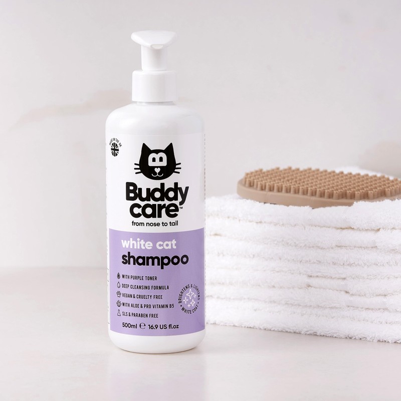 White Cat Shampoo by Buddycare - Brightening and Whitening Shampoo