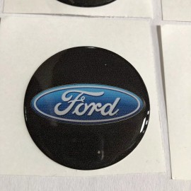 Nyrm FORD blue / Black Center Wheel Emblem 2” Round Vinyl 4pcs set 4