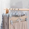 MIXNEX 6 Pack White Clothes Hanger Connector Hooks, Skirt Hangers,