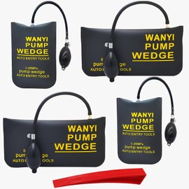 YummyBuy Air Wedge Strength TPU Products Jack Up Air Wedge Car Door Lock Release Aid Door Lock Release Air Inflator Jack Up 300KG Jack Air (2 Large Rectangle + 2 Small Rectangles)