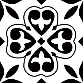 25 PCS Moroccan Style Tile Sticker, 4x4 Inch(10x10cm) Traditional DIY Murals, Tile Waterproof Oil Proof Removable Decals for Bathroom & Kitchen Backsplash (DS-03)