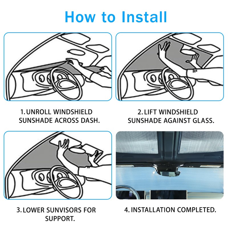 for Hummer EV Accessories Roof Sunshade&Front Sun Shade Set of