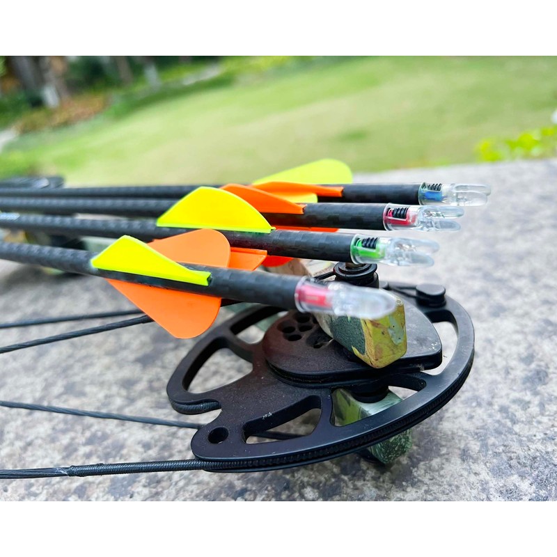 CosiComu - 6 piezas de tuercas iluminadas para flechas con