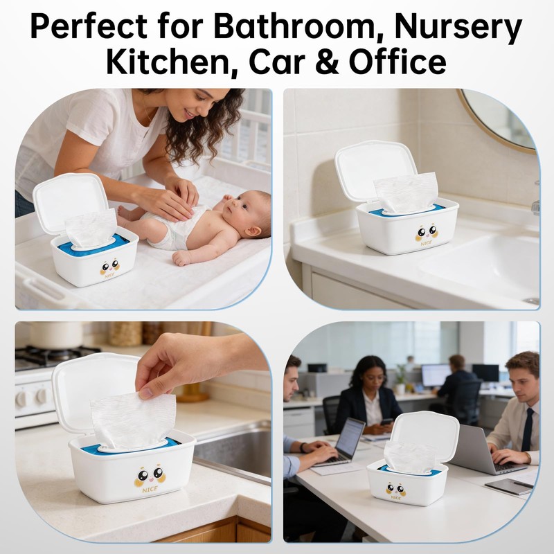Flushable Wipes Dispenser Compatible with Cottonelle, Bathroom Wipes Holder Flushable