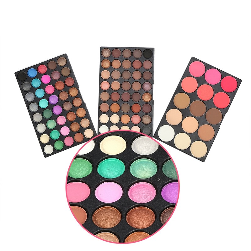 Professional 80Colors Eyeshadow + 15Colors Blusher & Concealer Contour Eye