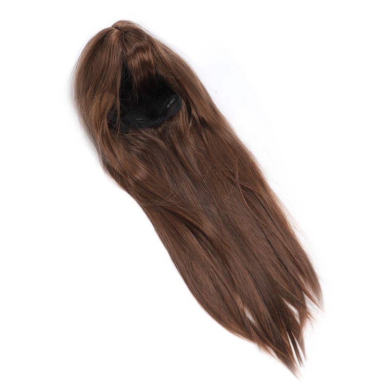 Light Brown Straight Wigs High Temperature Fiber Women Light Brown