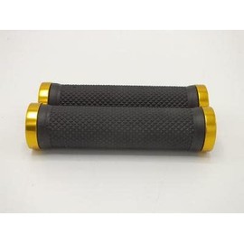 Gold Lock On Grips Mountain Bike Off Road BMX No Flange