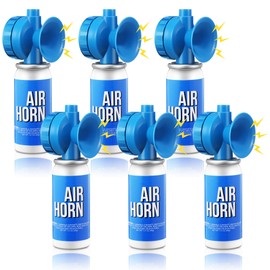 Saillong 6 Pack 1.4oz Marine Boat Air Horn, Loud Air Horns for Safety, Mini Small Blow Fog Bear Horn, Meet Coast Guard, Emergency Use for Marine Boating Sporting Events Outdoor Alarm