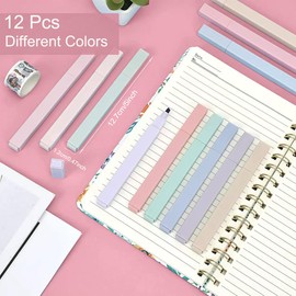 Yajesy Pastel Highlighter, 12 Pcs Highlighters Assorted Colors Chisel Tip No Bleed Quick Dry, Cute Aesthetic Markers, for Bible, Journaling, Notebooks, School Office Supplies