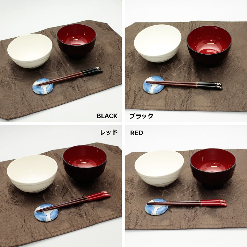 Ishida 10213 Smile Cat Chopsticks, Made in Japan, Black 7.1