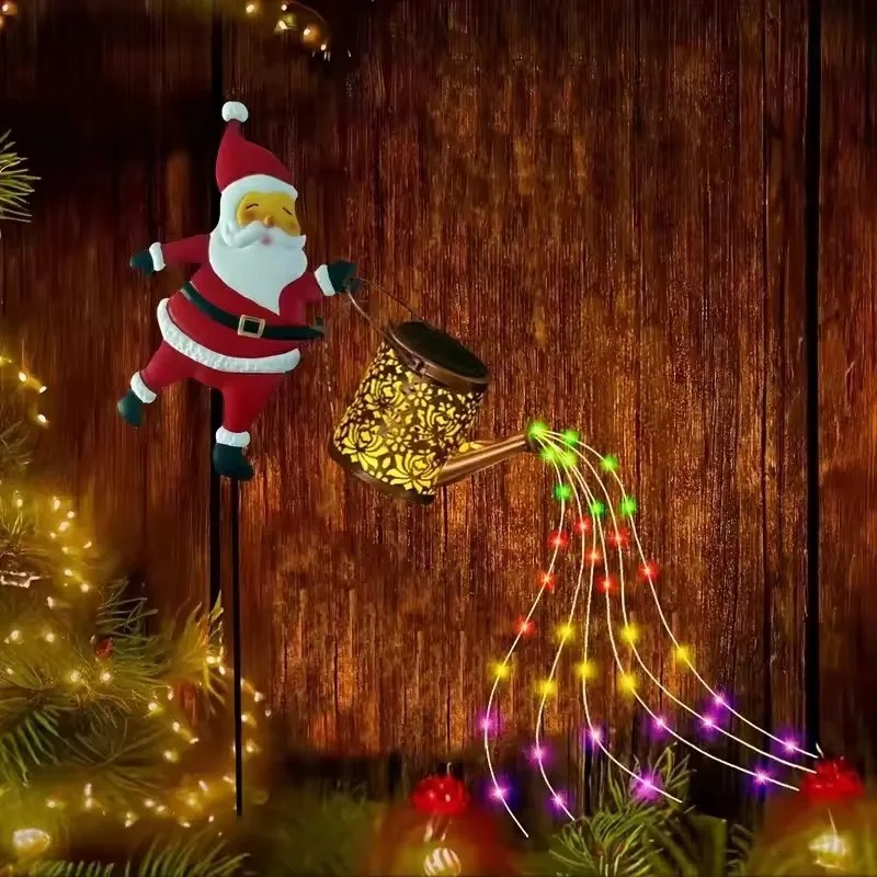 Santa Claus Solar Lantern for Outdoor Decor – IP65 LED