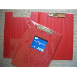 A4 Foldover PVC Foolscap Clipboard Red