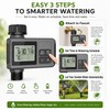 Automatic Water Timer for 2-Zone Garden Irrigation – IPX7 LCD
