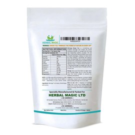 Herbal Magic 100% Pure & Natural Invigorating Moringa Ginger Tea, A Zesty Blend for Health and Vitality, Rich in Vitamins, Minerals & antioxidants Free from Artificial Additives_100g