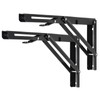 YUMORE Folding Shelf Brackets, 14 Inch Heavy Duty Collapsible Shelf