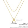Z ZACHÉ Gold Initial Necklace Tiny Bubble A Initial Necklace