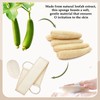 2-Piece Back Scrubber, Loofah Back Scrubber, Back Exfoliator, Back Loofah