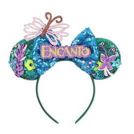 DRESHOW Mouse Ears Bow Headbands Glitter Party Decoration Cosplay Costume for Women
