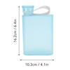 Mumusuki Flat Square Water Bottle 380ml - Leakproof Slim Plastic
