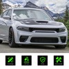 KAKABAS Front Upper Grille Compatible With 2015-2023 Dodge Charger SRT/Scat