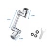 1080° Rotary Faucet Extender, Brass Sink Faucet Aerator Extension, Universal