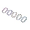 50PCS Acrylic Linking Rings Transparent DIY Assemblable Transparent Color Plating