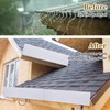 4 Pcs Gutter Valley Splash Guards Downspout Diverter Roof Rain