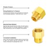 TAILONZ PNEUMATIC 2PCS Brass Pipe Fitting, Reducer Adapter, 1/8-Inch Male