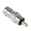 MyCableMart BNC Female to RCA Male Adapter, Nickel Plated