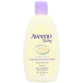 Aveeno Baby Calming Comfort Baby Bath, Lavender and Vanilla, 8 Ounce (Pack of 2) Size: 8 Ounce (Pack of 2), Model: Ave-0968