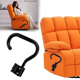 Chanvoo Recliner Handle Extender for Elderly - Heavy Duty Steel with Adjustable Padded Grip, Ergonomic Design for Lazy Boy & Wooden Recliners, Easy Install