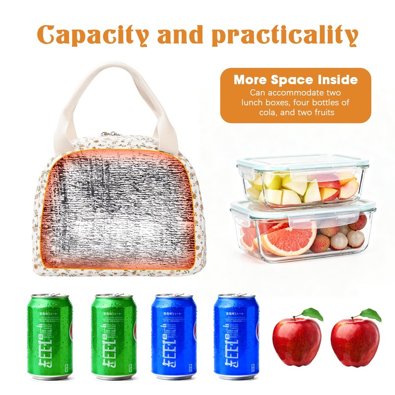 GGBOVVO Lunch Bag for Women - Insulated Lunch Box Tote
