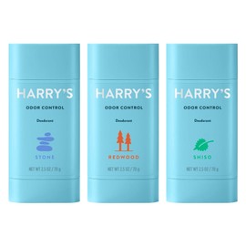 Harry's Men's Deodorant Variety Pack, Aluminum Free Deodorant for Men, Odor Control, 2.5 Oz, Stone, Shiso, Redwood (Pack of 3)