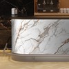 Marble Peel and Stick Waterproof Wall Paneling, 118" x 47"