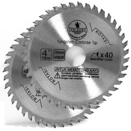 115mm Carbide Saw Blade 4" Angle Grinder Circular Saw Blade 40 Teeth, Circular Saw Blade for Woodworking Angle Grinder (2 Pack)