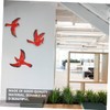 CHILDWEET 3 Pcs Wrought Pendant Wall Decor Bird Decor Metal