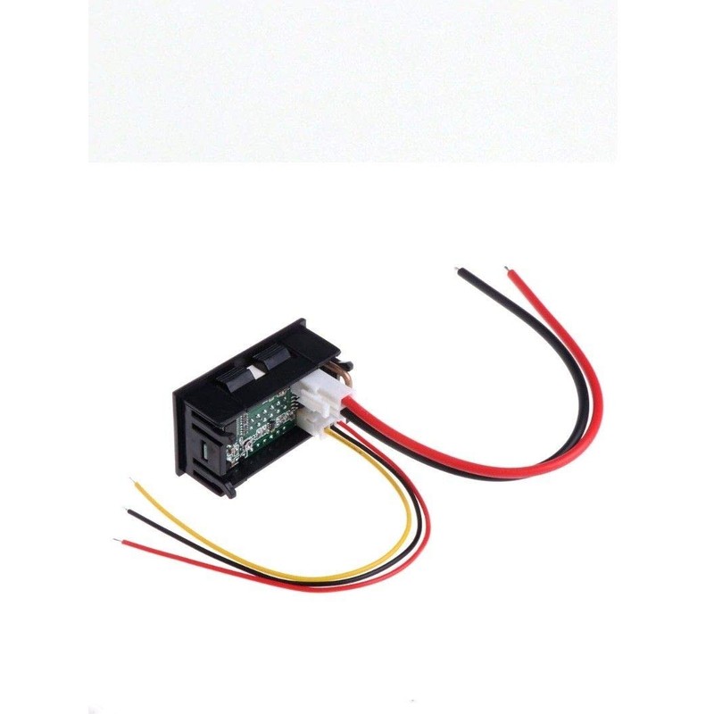 DC Voltmeter Ammeter Blue 100V 10A + LED Red Digital