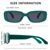 kimorn Rectangle Sunglasses for Women Men Trendy Retro Fashion Sun