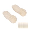 100pcs Pencil Eraser Peanut Shape Flavor Pattern Correction Eraser Learning
