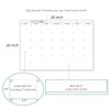 JJPRO Dry Erase Wall Calendar - 38x26 Inches Blank Undated