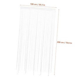 BIUDECO Decorative String Curtain Panel Elegant Thread Screen Divider for Home Living Bedroom Fine Workmanship Practical Design Backdrop for Parties Events