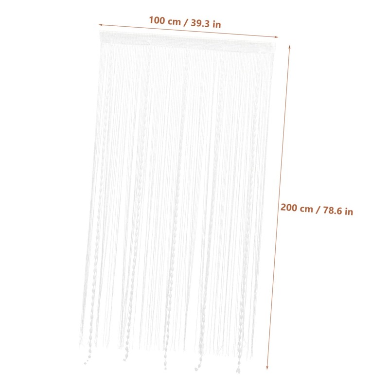 BIUDECO Decorative String Curtain Panel Elegant Thread Screen Divider for