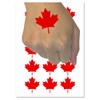 Canada Maple Leaf Temporary Tattoo Water Resistant Fake Body Art