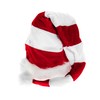 White Red Stripe Plush Edge Long Santa Hat Santa Claus