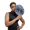 Dupsie's Koumadi African Kente Print Folding Handheld Hand Fan Hand-Crafted