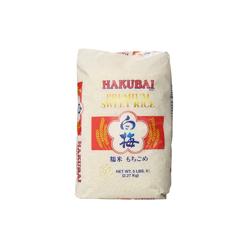 Hakubai Mochigome Sweet Rice, 5-Pound