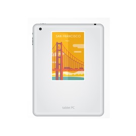 2 x 10cm/100mm San Francisco USA Vinyl Stickers Travel Luggage #7996