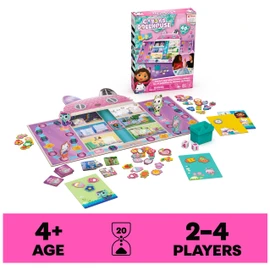 Spin Master Games, Gabby’s Dollhouse, Charming Collection Board Game for Kids & Family, 2-4 Players, for Ages 4 & Up